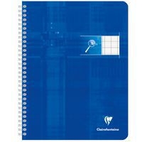 Cahier reliure intégrale déficients visuels 17x22cm 100p séyès noir 2,5mm 10/10 - Image principale