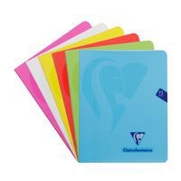 Mimesys cahier piqué polypro 16,5x21cm 72p Q.5x5 + marge coloris assortis - Image principale