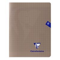 Mimesys cahier piqué polypro 17x22cm 48p séyès Gris - Image principale