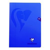 Mimesys cahier piqué polypro 21x29,7cm 80p ligné + marge coloris assortis - Image principale