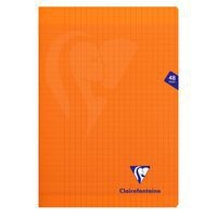 Mimesys cahier piqué polypro 21x29,7cm 48p séyès Orange - Image principale