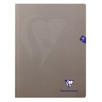 Mimesys cahier piqué polypro 24x32cm 48p Q.5x5 Gris - Image principale