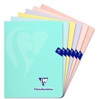 Mimesys PASTEL cahier piqué polypro 17x22cm 48p séyès coloris assortis - Image principale