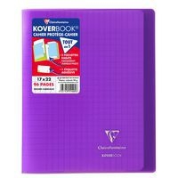 Koverbook piqué polypro transparent Violet 17x22cm 96p séyès - Image principale