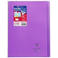 Koverbook piqué polypro transparent Violet 21x29,7cm 96p séyès - Image principale