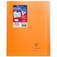 Koverbook piqué polypro transparent Orange 24x32cm 96p séyès - Image principale