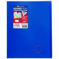 Koverbook piqué polypro transparent Bleu marine 24x32cm 96p séyès - Image principale