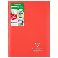 Koverbook piqué  couverture opaque en POLYPRO recyclé Rouge 21x29,7cm 96p séyès - Image principale