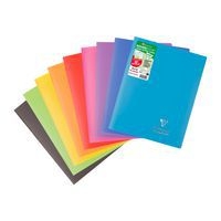 Koverbook piqué  couverture opaque en POLYPRO recyclé 9 couleurs ass 24x32cm 96p séyès livré en boîte prêt-à-v - Image principale