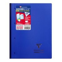 Koverbook bloc de cours agrafé grand côté perfo 4 trous 22,3x29,7cm 160p séyès coloris assortis - Image principale