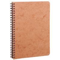 Age Bag  carnet reliure intégrale 14,8x21cm 100p ligné tabac - Image principale