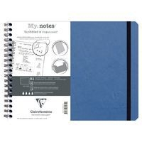Age Bag My.Notes cahier reliure intégrale à marge détachable 25x19cm 120p détachDOT bleu - Image principale