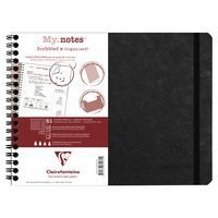 Age Bag My.Notes cahier reliure intégrale à marge détachable 25x19cm 120p détachligné noir - Image principale