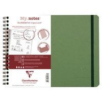 Age Bag My.Notes cahier reliure intégrale à marge détachable 25x19cm 120p détachligné vert - Image principale