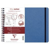 Age Bag My.Notes cahier reliure intégrale à marge détachable 25x19cm 120p détachligné bleu - Image principale