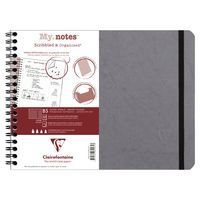 Age Bag My.Notes cahier reliure intégrale à marge détachable 25x19cm 120p détachligné gris - Image principale