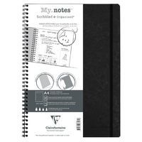 Age Bag My.Notes cahier reliure intégrale à marge détachable 21x29,7cm 120p détachDOT noir - Image principale