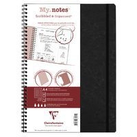 Age Bag My.Notes cahier reliure intégrale à marge détachable 21x29,7cm 120p détachligné noir - Image principale