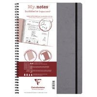 Age Bag My.Notes cahier reliure intégrale à marge détachable 21x29,7cm 120p détachligné gris - Image principale