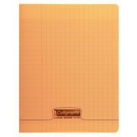 8000 POLYPRO, Cahier piqué orange 17x22cm 48p séyès 90g - Image principale
