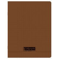 8000 POLYPRO, Cahier piqué marron 17x22cm 48p séyès 90g - Image principale