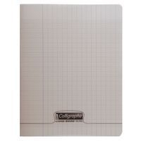 8000 POLYPRO, Cahier piqué gris 17x22cm 60p séyès 90g - Image principale