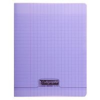 8000 POLYPRO, Cahier piqué violet 17x22cm 60p séyès 90g - Image principale