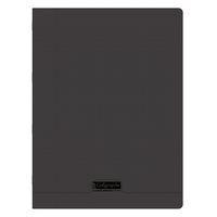 8000 POLYPRO, Cahier piqué noir 24x32cm 48p séyès 90g - Image principale