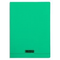 8000 POLYPRO, Cahier piqué vert 21x29,7cm 96p Q.5x5 90g - Image principale