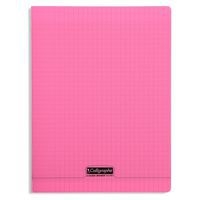 8000 POLYPRO, Cahier piqué rose 24x32cm 96p séyès 90g - Image principale