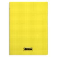 8000 POLYPRO, Cahier piqué jaune 24x32cm 96p Q.5x5 90g - Image principale