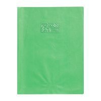 Protège-cahier grain cuir 20/100ème 21x29,7 vert clair + porte étiquette - Image principale