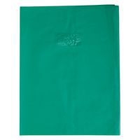 Protège-cahier grain cuir 20/100ème 24x32 vert + porte étiquette - Image principale