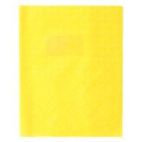 Protège-cahier grain losange 18/100ème 17x22 jaune + porte étiquette - Image principale