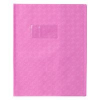 Protège-cahier grain losange 18/100ème 17x22 violet + porte étiquette - Image principale
