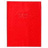 Protège-cahier grain losange 18/100ème 24x32 rouge + porte étiquette - Image principale