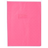 Protège-cahier grain losange 18/100ème 24x32 rose + porte étiquette - Image principale