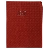 Protège-cahier grain losange 18/100ème 24x32 brun + porte étiquette - Image principale