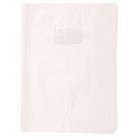 Protège-cahier grain losange 18/100ème 24x32 blanc + porte étiquette - Image principale