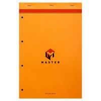 Bloc Master Orange agrafé 80F 80g A4+ détachable perfo 4 trous Q.5x5 - Image principale