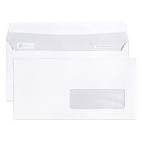 Boite 500 enveloppes auto.adh 110x220 fen35x100 90g - Image principale