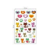 Cooky, Sach 1 pl 7,5x12cm, Chats/Cœurs - Image 5