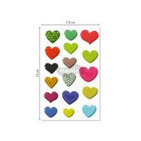 Cooky, Sach 1 pl 7,5x12cm, Cœurs à motifs - Image 3