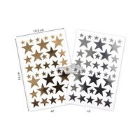 Initial, Sach 4 pl 10,5x16cm, Or/argent, Etoiles - Image 2