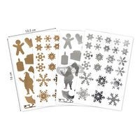 Initial, Sach 4 pl 10,5x16cm, Or/argent, Noël - Image 4