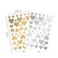 Initial, Cœurs, or/argent - Image 2