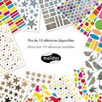 Initial, Sach 4 pl 10,5x16cm, Mini coeurs métal-pastel - Image 3