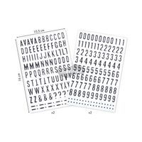 Glitty, Sach 2 pl 10,5x16cm, Alphabet / chiffres, noir - Image 3