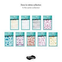 Glitty, Sach 2 pl 10,5x16cm, Papillons / fleurs, violet - Image 2