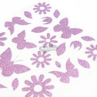 Glitty, Sach 2 pl 10,5x16cm, Papillons / fleurs, violet - Image 4